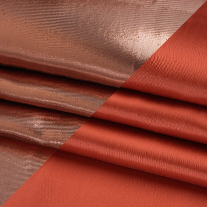 Double Faced Lame Mikado - Coral Red - Sara Collection Folded