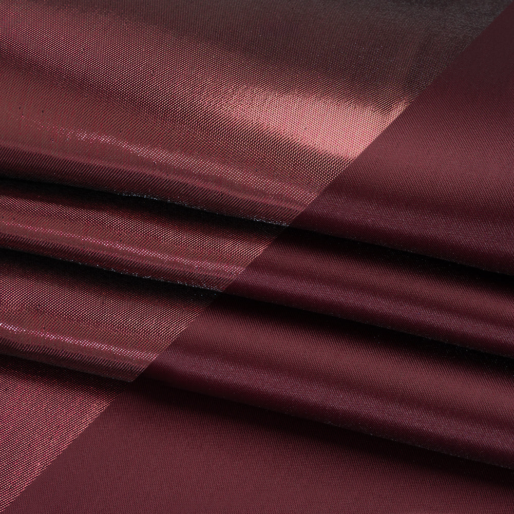 Double Faced Lame Mikado - Wine - Sara Collection