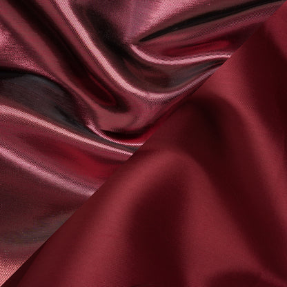 Double Faced Lame Mikado - Dark Red - Sara Collection