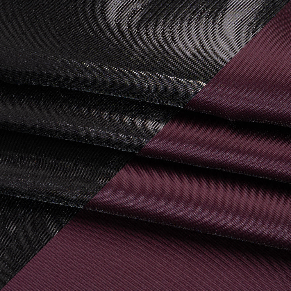 Double Faced Lame Mikado - Aubergine - Sara Collection - Folded