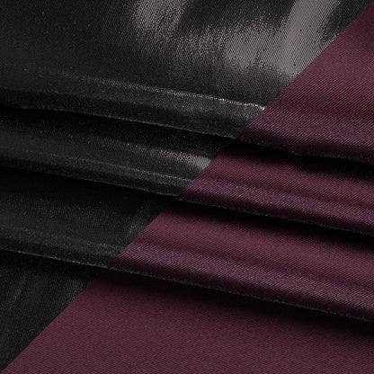 Double Faced Lame Mikado - Aubergine - Sara Collection