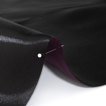 Double Faced Lame Mikado - Aubergine - Sara Collection