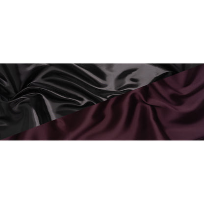 Double Faced Lame Mikado - Aubergine - Sara Collection