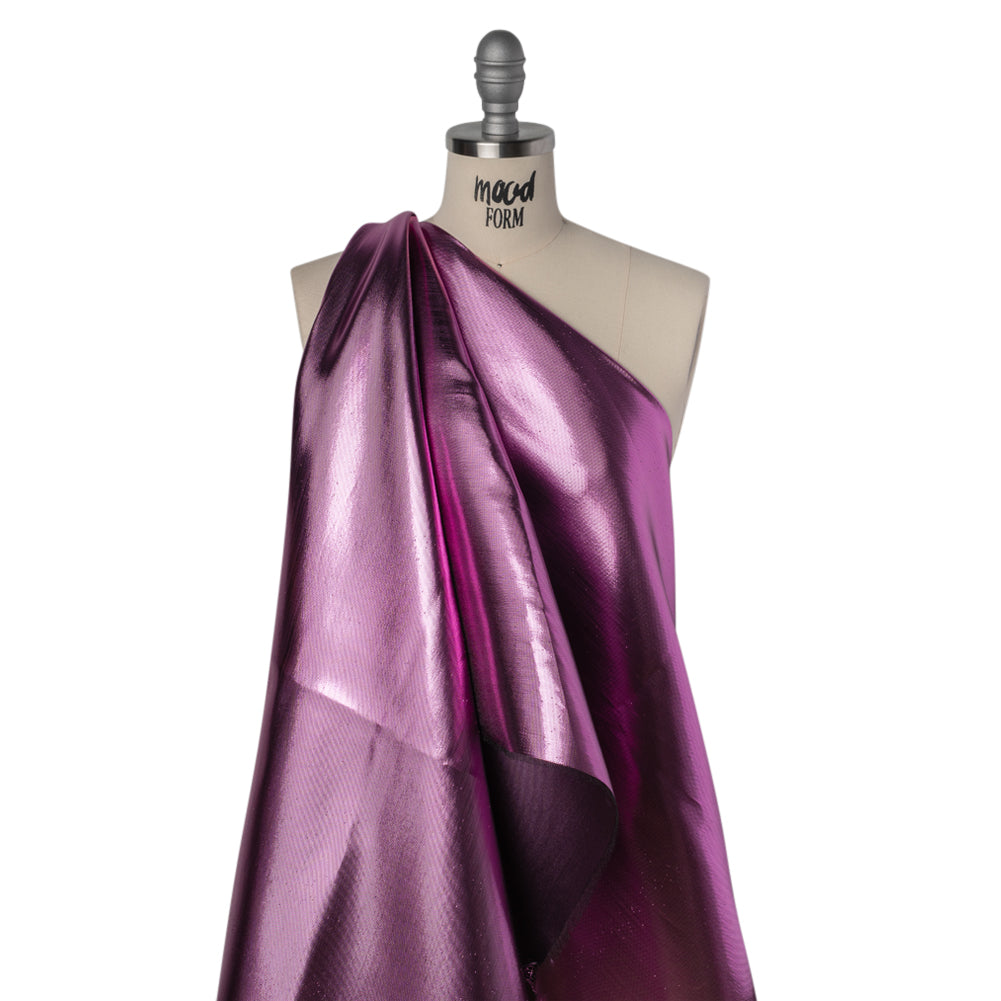 Double Faced Lame Mikado - Thistle - Sara Collection - Drape