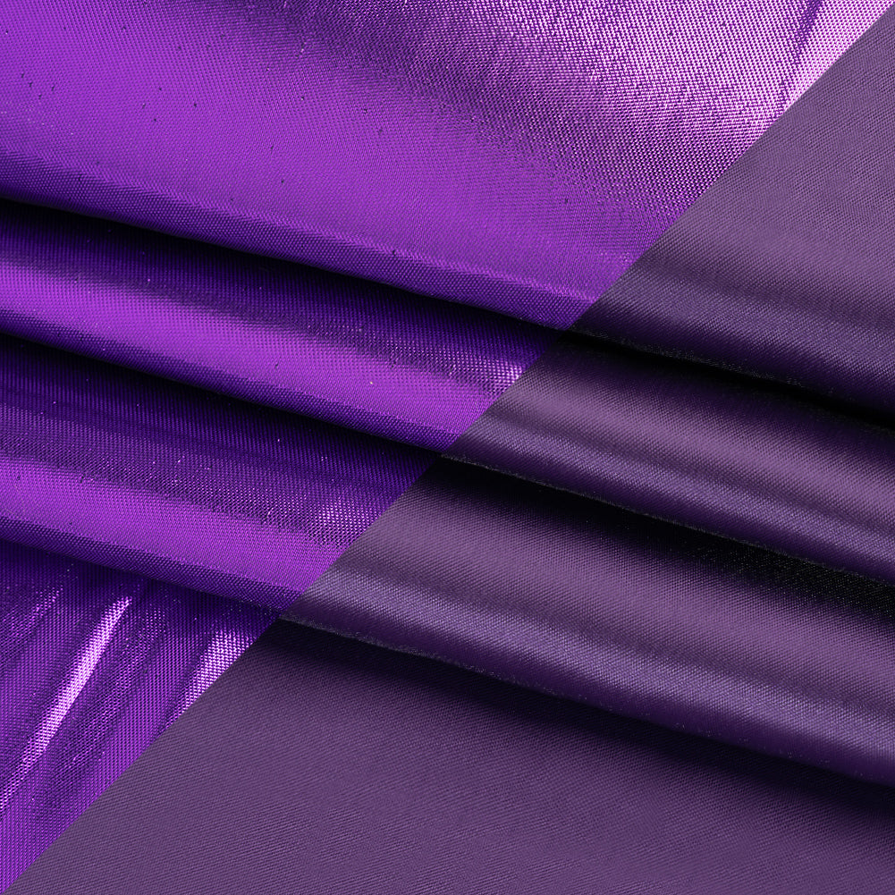 Double Faced Lame Mikado - Purple - Sara Collection - Folded