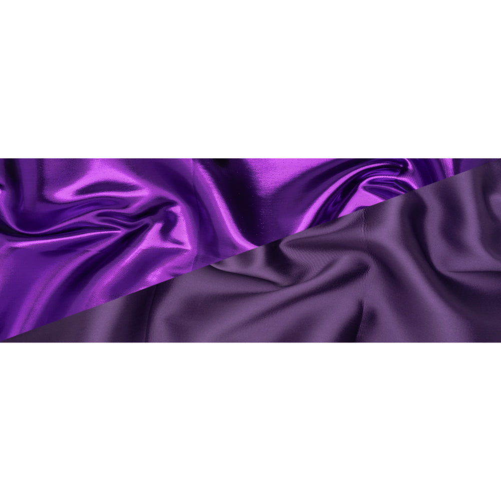 Double Faced Lame Mikado - Purple - Sara Collection - Full