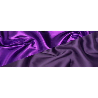 Double Faced Lame Mikado - Purple - Sara Collection