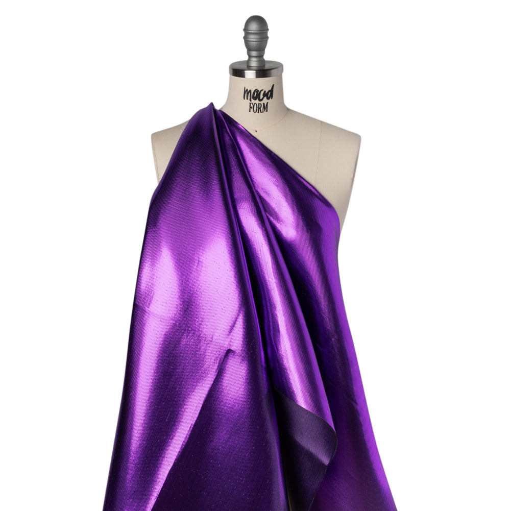 Double Faced Lame Mikado - Purple - Sara Collection - Drape