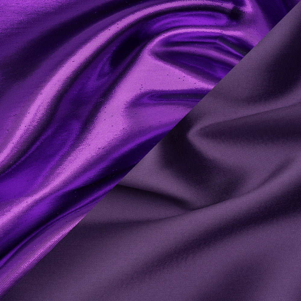 Double Faced Lame Mikado - Purple - Sara Collection