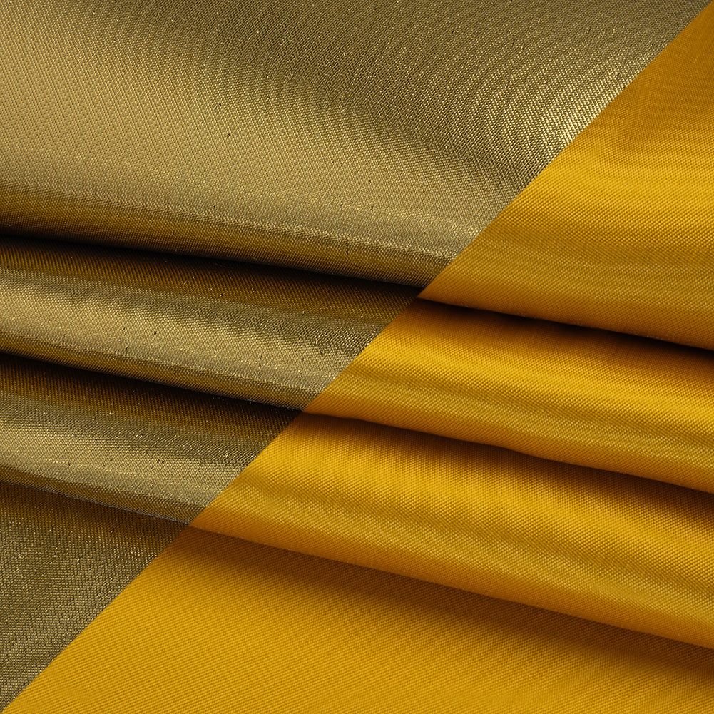 Double Faced Lame Mikado - Golden Yellow - Sara Collection Folded