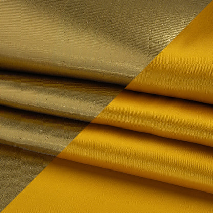 Double Faced Lame Mikado - Golden Yellow - Sara Collection Folded