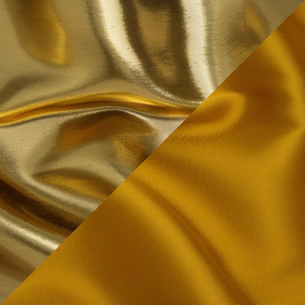 Double Faced Lame Mikado - Golden Yellow - Sara Collection
