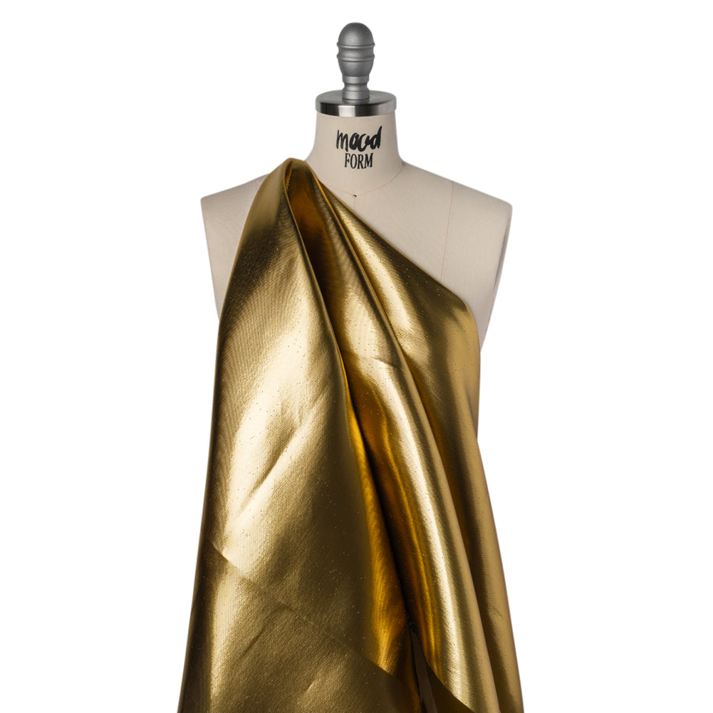 Double Faced Lame Mikado - Antique Gold- Sara Collection Drape