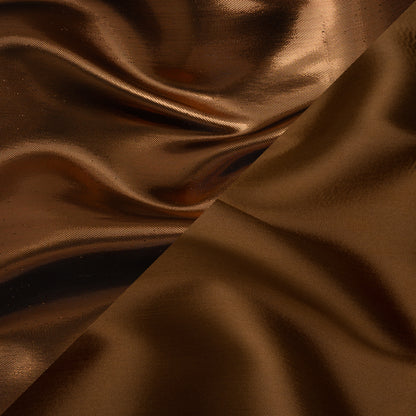 Double Faced Lame Mikado - Chocolate Brown - Sara Collection