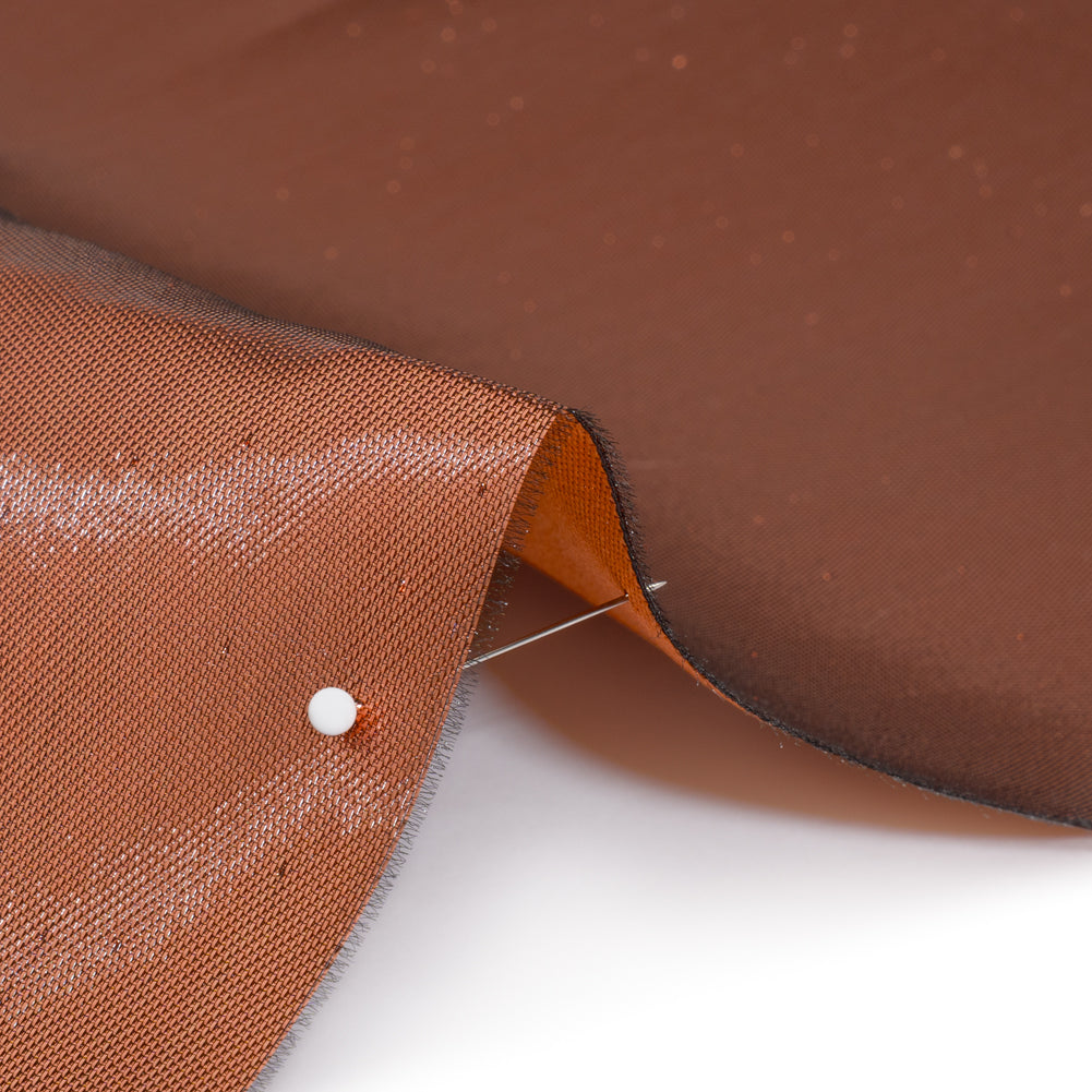 Double Faced Lame Mikado - Pumpkin Orange - Sara Collection Detail