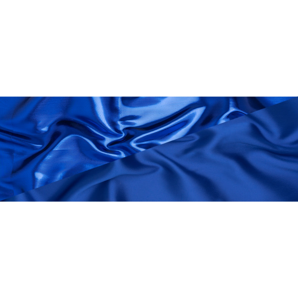 Double Faced Lame Mikado - Cobalt Blue - Sara Collection