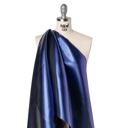 Double Faced Lame Mikado - Midnight Blue - Sara Collection