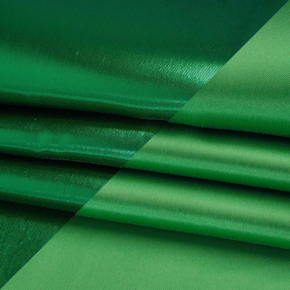 Double Faced Lame Mikado - Kelly Green - Sara Collection - Folded