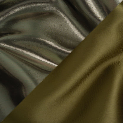 Double Faced Lame Mikado - Dark Olive Green - Sara Collection