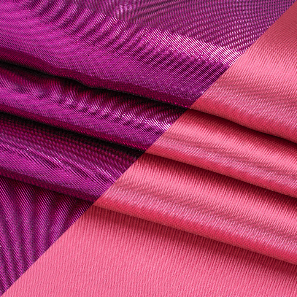 Double Faced Lame Mikado - Magenta - Sara Collection Folded