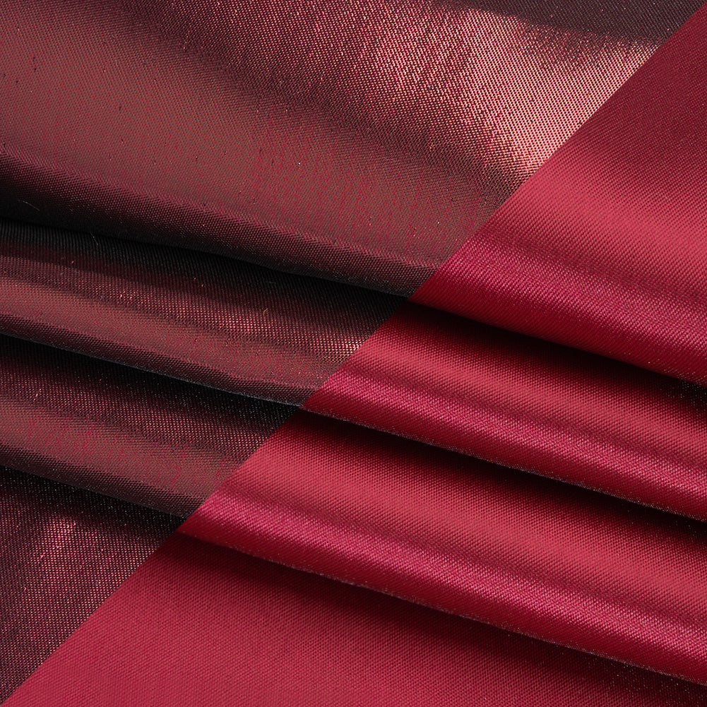 Double Faced Lame Mikado - Cranberry - Sara Collection