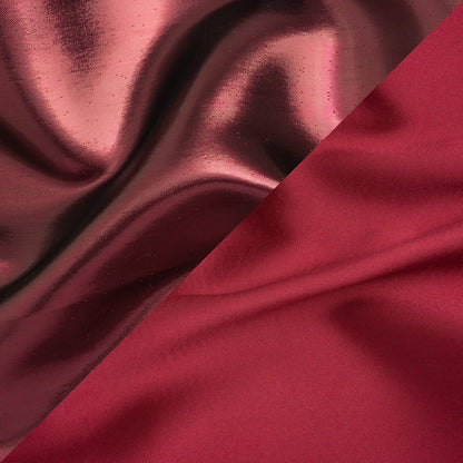 Double Faced Lame Mikado - Cranberry - Sara Collection