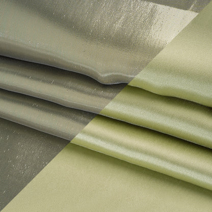Double Faced Lame Mikado - Pistachio Green - Sara Collection Folded