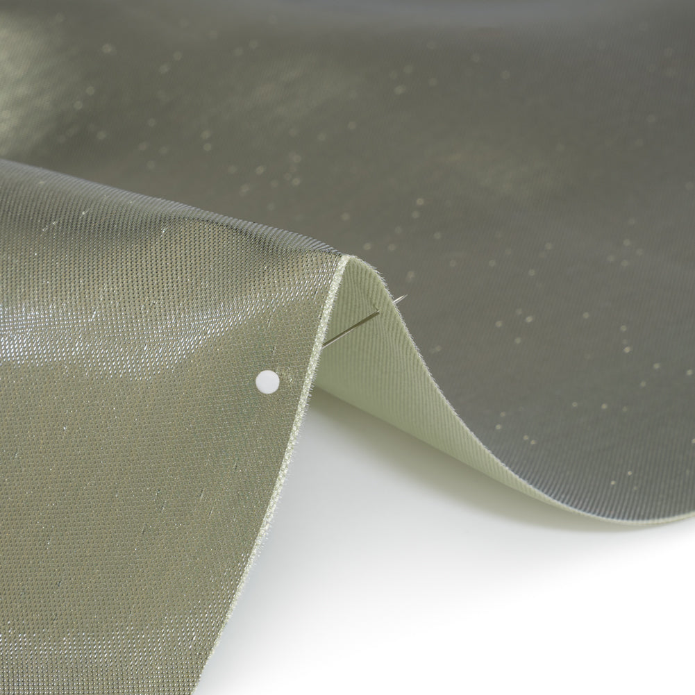 Double Faced Lame Mikado - Pistachio Green - Sara Collection Detail