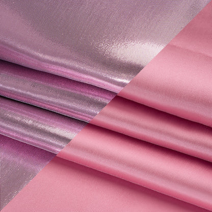 Double Faced Lame Mikado - Bubblegum Pink - Sara Collection Folded