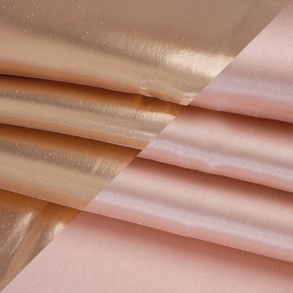 Double Faced Lame Mikado - Peachy Pink - Sara Collection