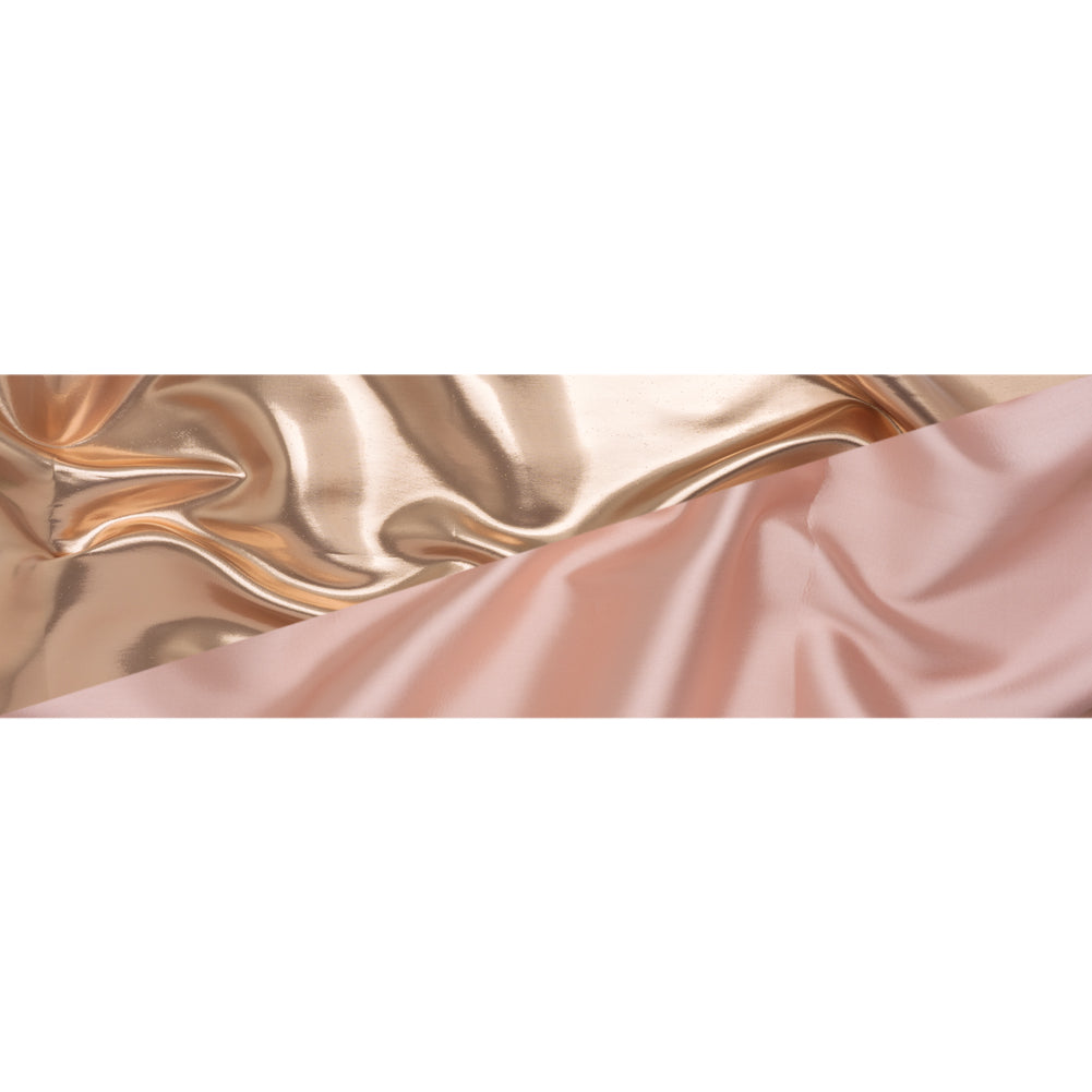 Double Faced Lame Mikado - Peachy Pink - Sara Collection - Full
