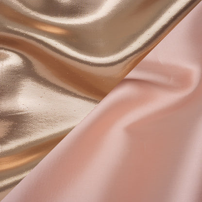 Double Faced Lame Mikado - Peachy Pink - Sara Collection
