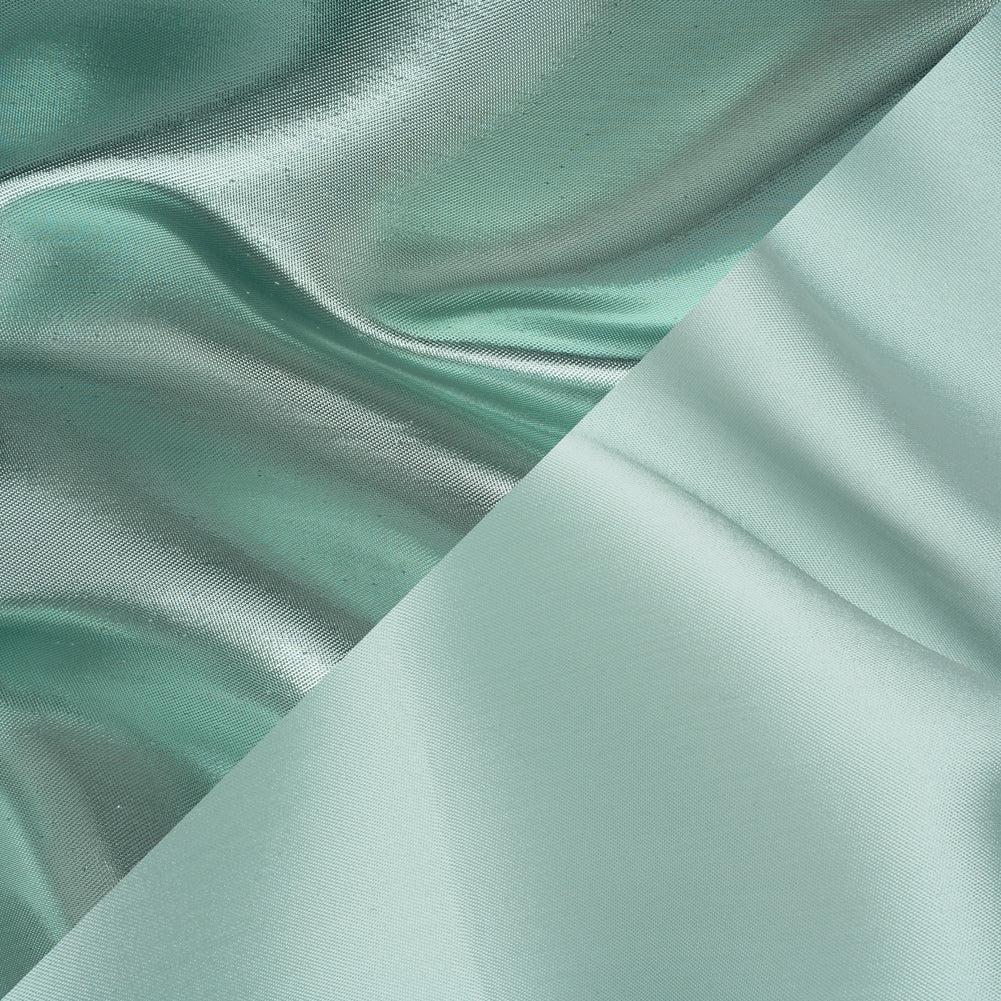 Double Faced Lame Mikado - Mint Green - Sara Collection
