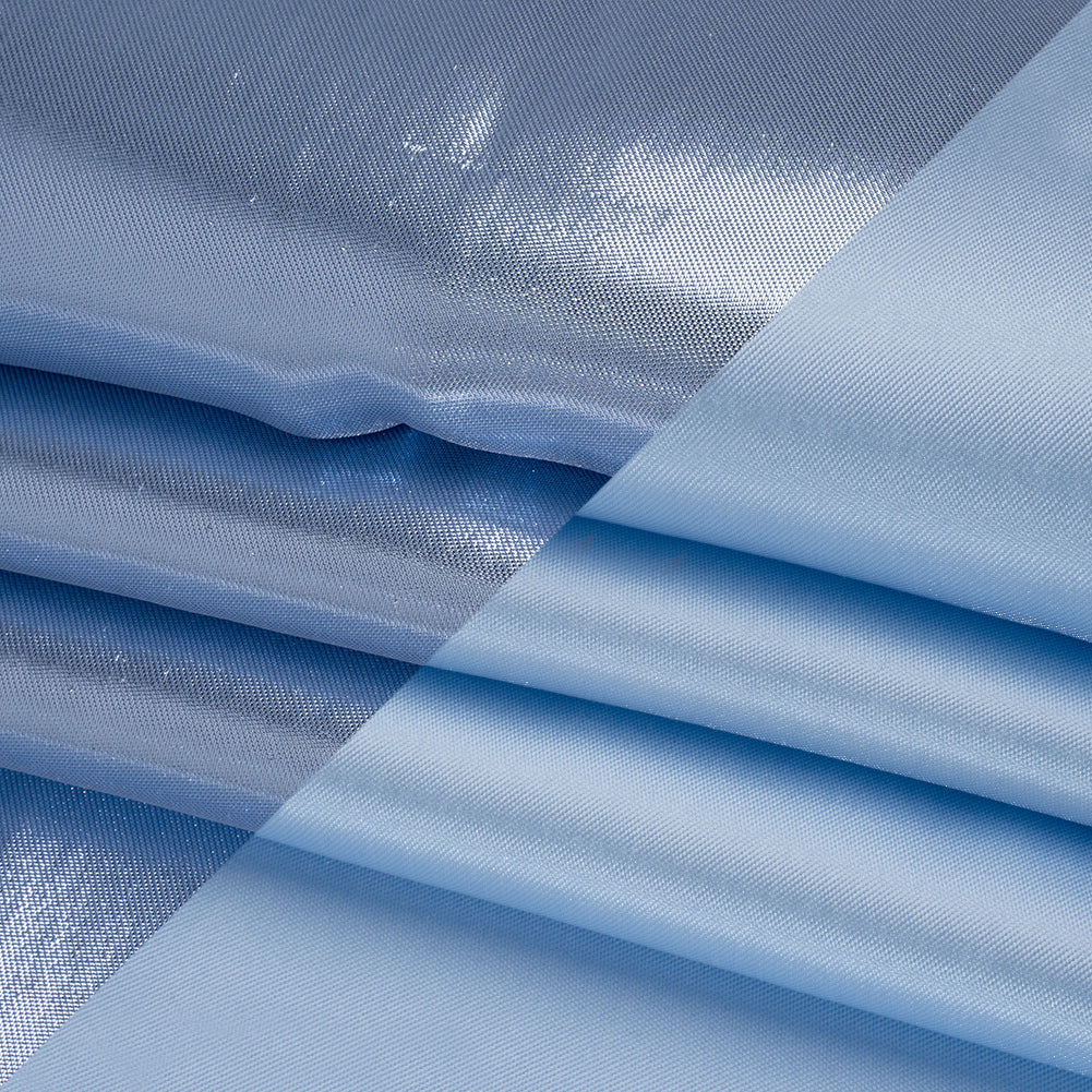 Double Faced Lame Mikado - Baby Blue - Sara Collection Folded