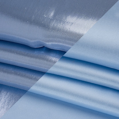 Double Faced Lame Mikado - Baby Blue - Sara Collection Folded