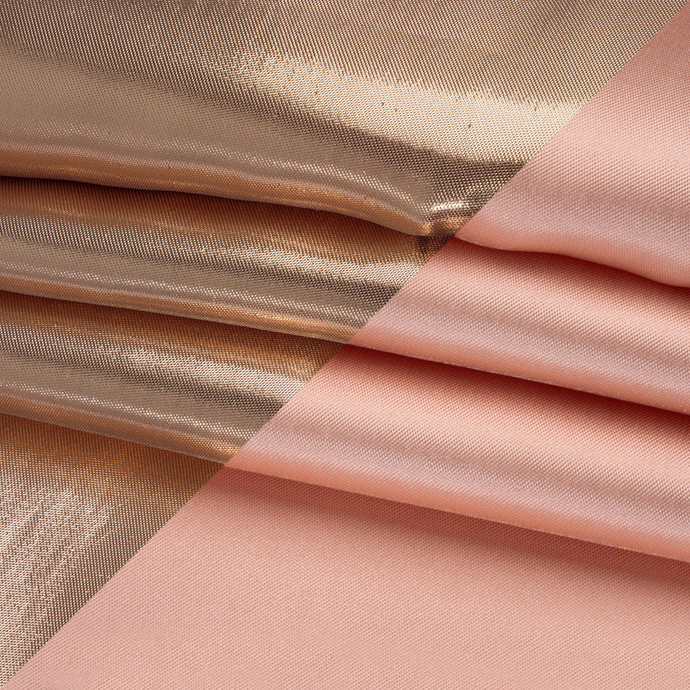 Double Faced Lame Mikado - Canteloupe - Sara Collection - Folded