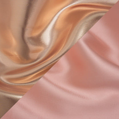 Double Faced Lame Mikado - Pink and Rose Gold - Sara Collection
