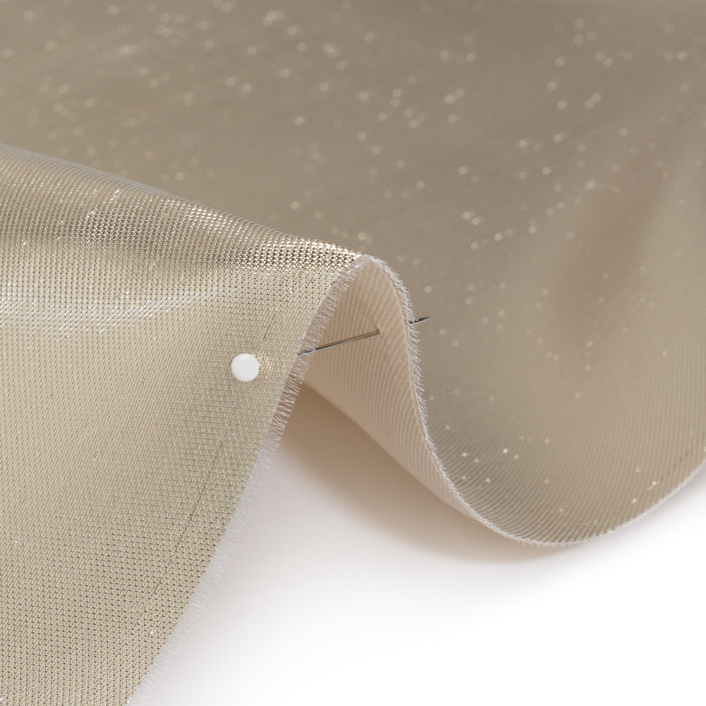 Double Faced Lame Mikado - Oatmeal - Sara Collection Detail