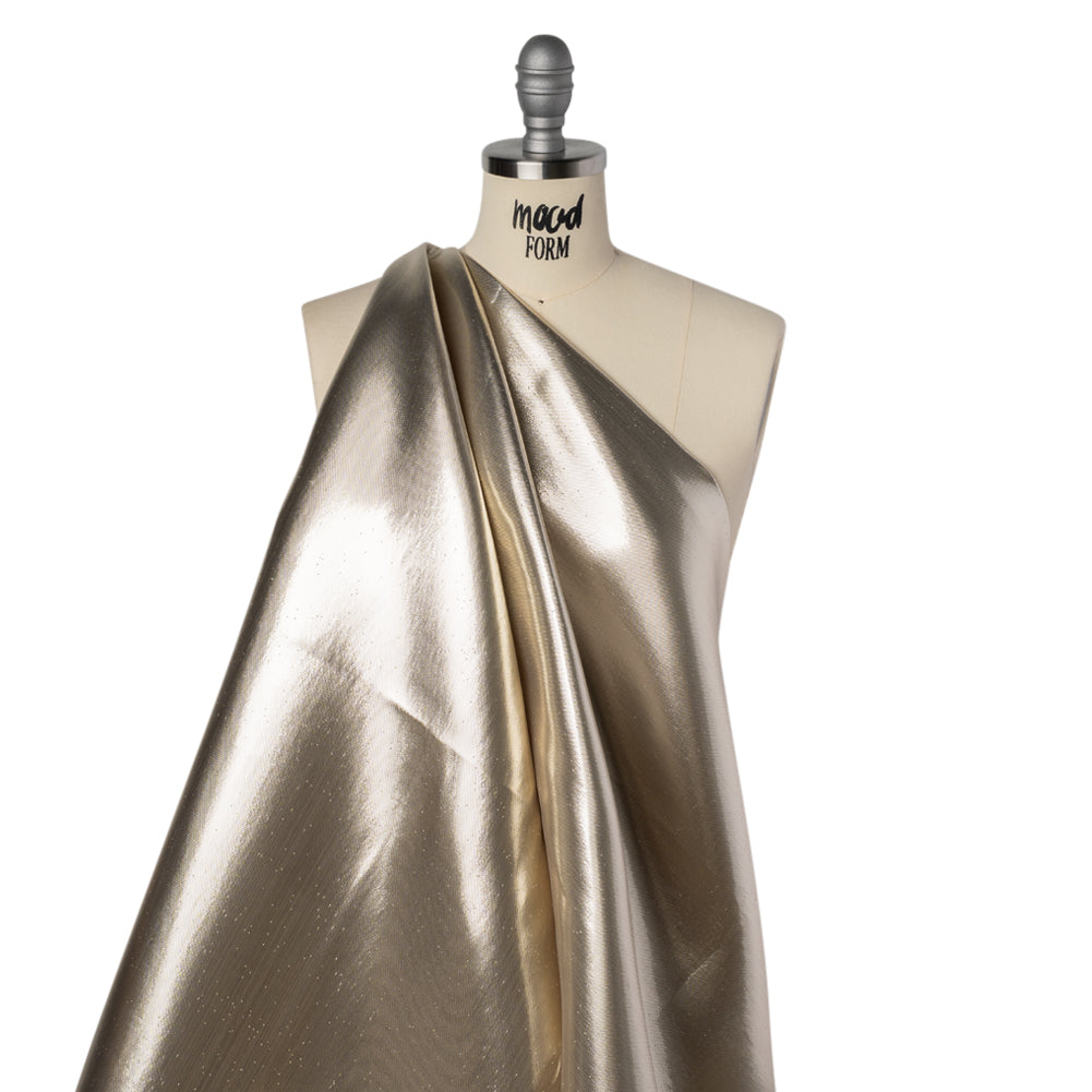 Double Faced Lame Mikado - Oatmeal - Sara Collection Drape