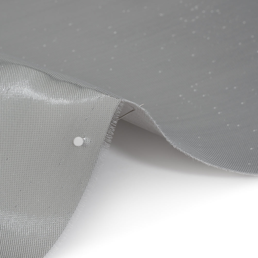 Double Faced Lame Mikado - Dove Gray - Sara Collection