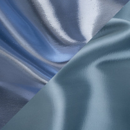 Double Faced Lame Mikado - Muted Blue - Sara Collection