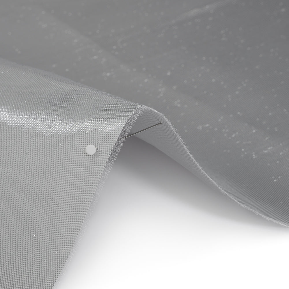 Double Faced Lame Mikado - Silver - Sara Collection Detail
