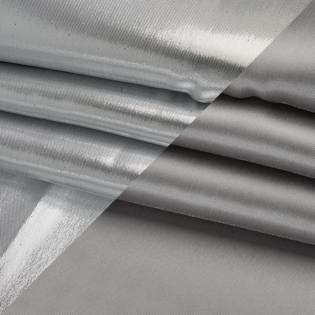 Double Faced Lame Mikado - Dark Gray - Sara Collection Folded