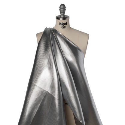 Double Faced Lame Mikado - Dark Gray - Sara Collection Drape