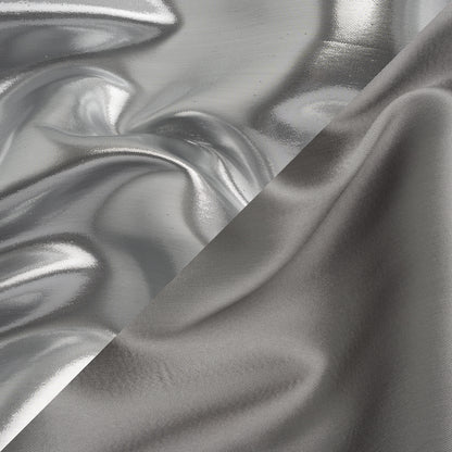 Double Faced Lame Mikado - Dark Gray - Sara Collection