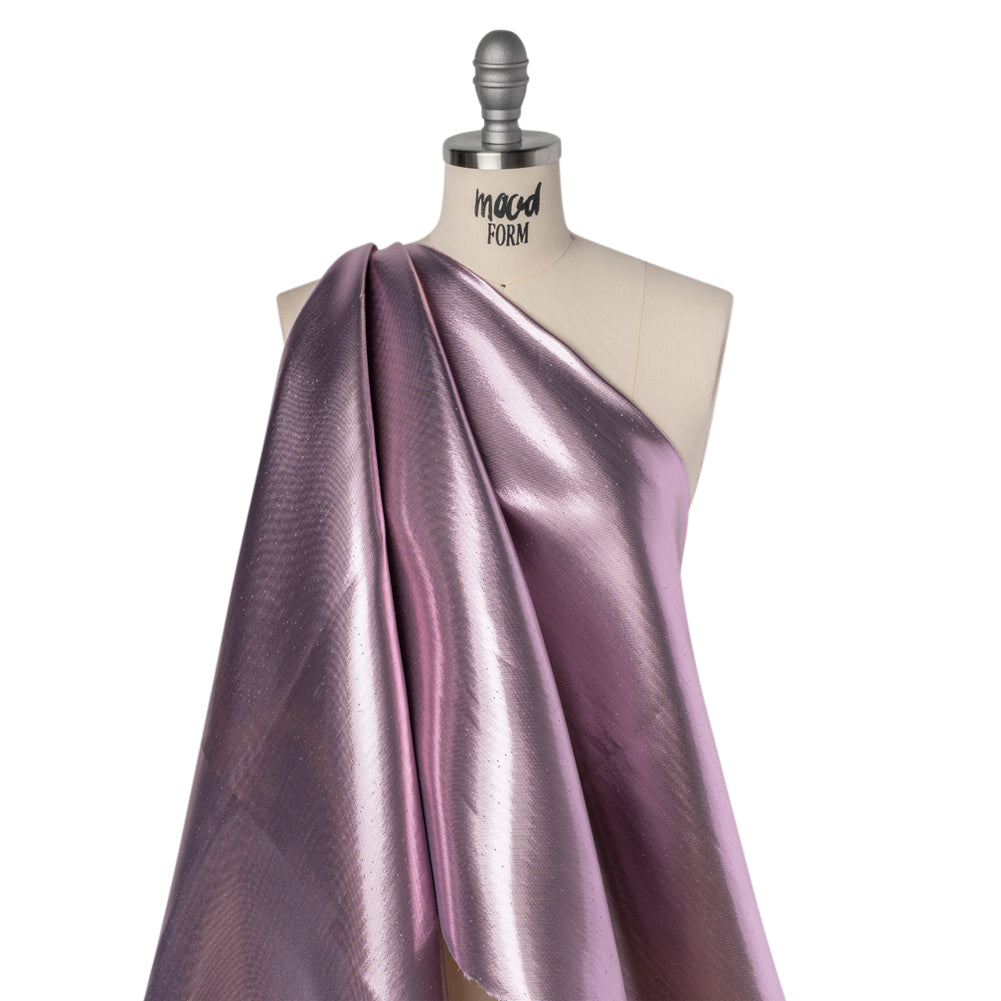 Double Faced Lame Mikado - Dusty Mauve - Sara Collection - Drape
