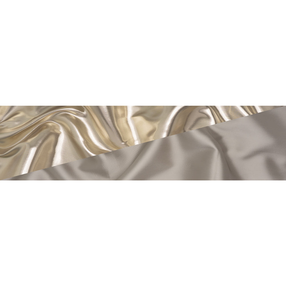 Double Faced Lame Mikado - Warm Gray - Sara Collection - Full