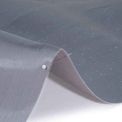 Double Faced Lame Mikado - Steel Gray - Sara Collection