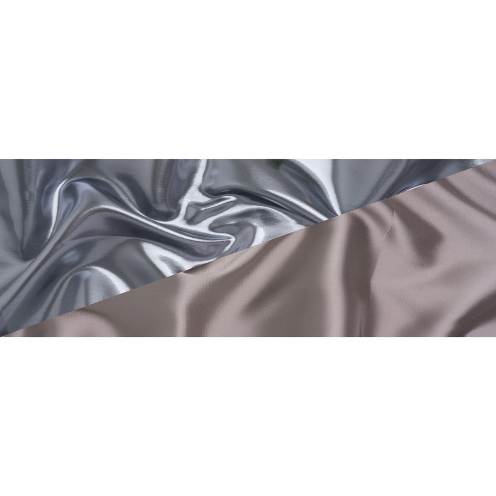 Double Faced Lame Mikado - Steel Gray - Sara Collection - Full
