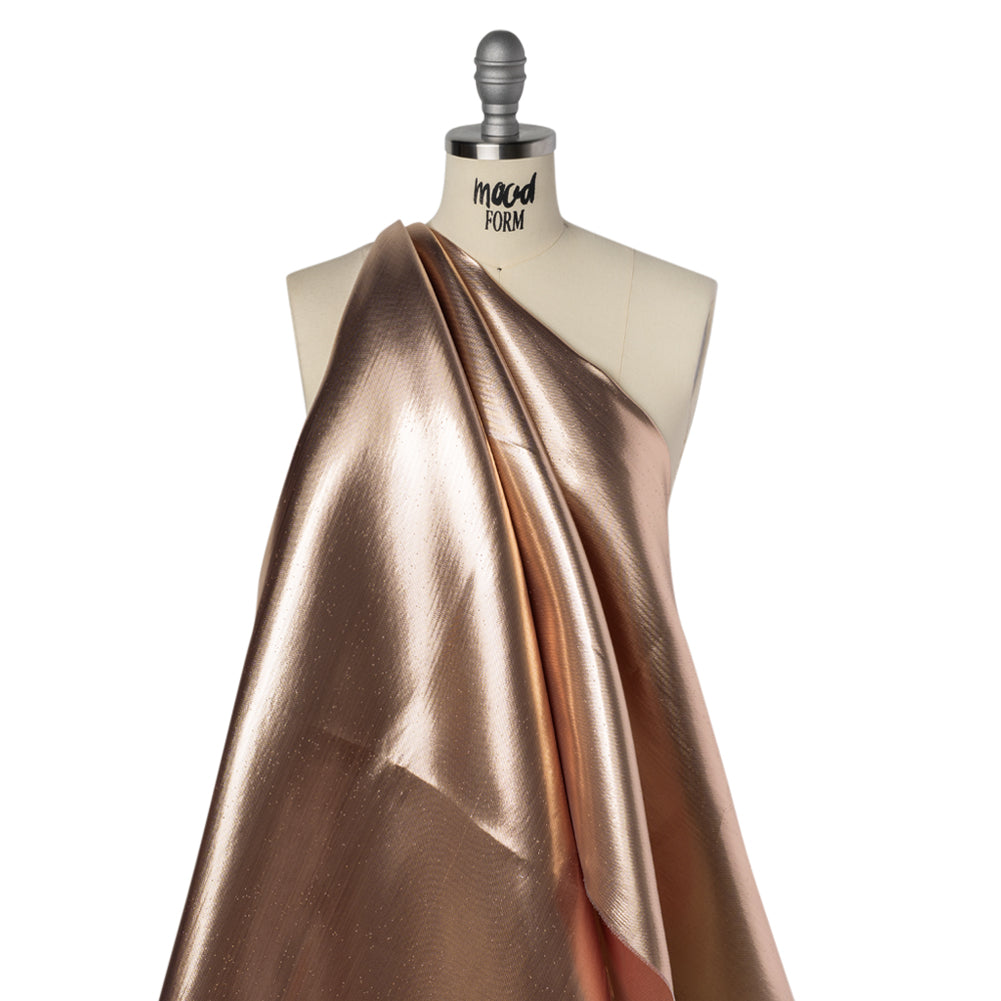 Double Faced Lame Mikado - Rose - Sara Collection Drape